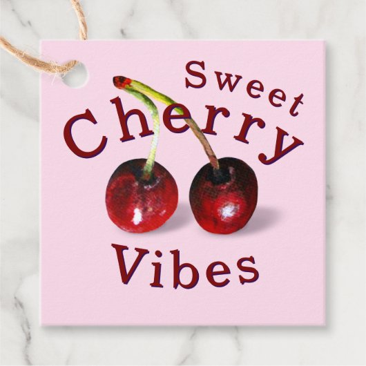 Cherries Gift-Tag Geschenkanhänger (Vorderseite)