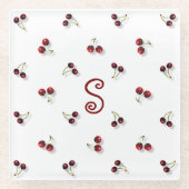 Cherries Glass Untersetzer (Vorderseite)