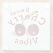 Cherries Glass Untersetzer (Rückseite)