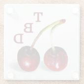 Cherries Glass Untersetzer (Rückseite)