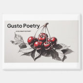 Cherries Gusto Poetry Magnet (Vorderseite)
