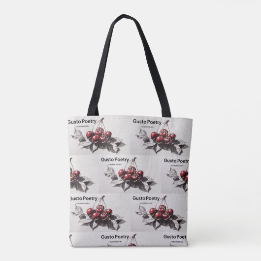 Cherries Gusto Poetry Tasche (Rückseite)