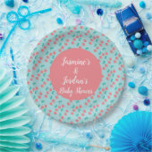 Cherries Hand lackierte Wasserfarbe Aquamarin Pappteller (Party)