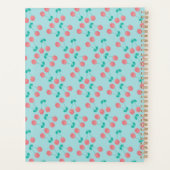 Cherries Hand lackierte Wasserfarbe Aquamarin Planer (Rückseite)