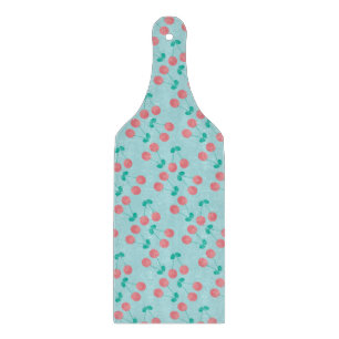 Cherries Hand lackierte Wasserfarbe Aquamarin Schneidebrett