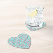Cherries Hand lackierte Wasserfarbe Aquamarin Untersetzer (Vor Ort)