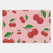 Cherries Illustration Geschenkpapier Set (Vorderseite)