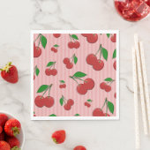 Cherries Illustration Serviette (Beispiel)