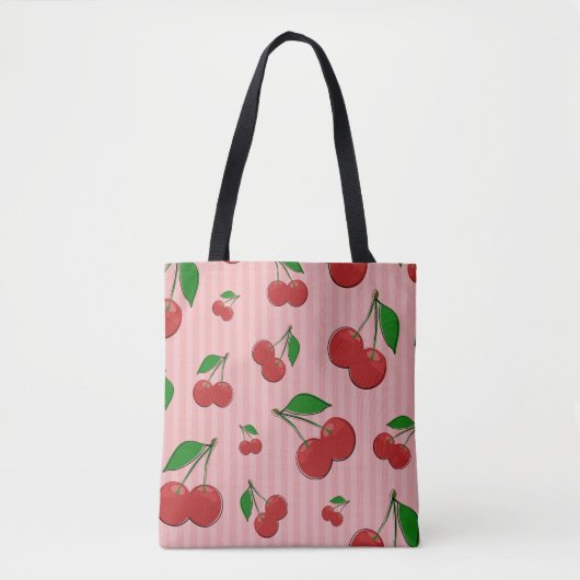 Cherries Illustration Tasche (Vorderseite)