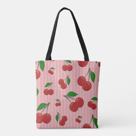 Cherries Illustration Tasche (Rückseite)
