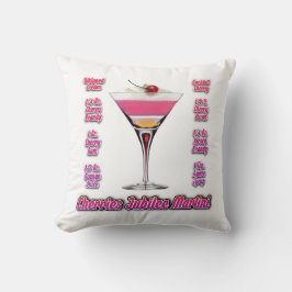 Cherries Jubilee Martini Cocktail Recia Art Kissen
