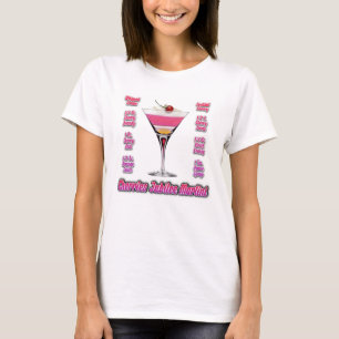 Cherries Jubilee Martini Cocktail Recia Art T-Shirt