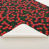 Cherries Jubilee - Mittel-Sherpa-Blanket Sherpadecke (3/4)