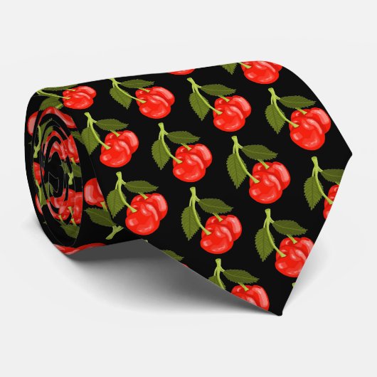 Cherries Krawatte (Gerollt)
