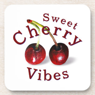 Cherries Kunststoff-Untersetzer Getränkeuntersetzer