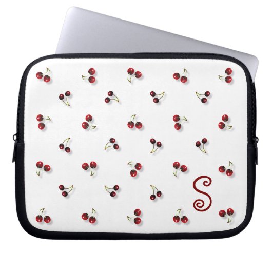 Cherries Laptop Sleeve (Vorderseite)