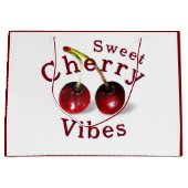 Cherries Large Gift Bag Große Geschenktüte (Vorderseite)