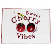 Cherries Large Gift Bag Große Geschenktüte (Rückseite)