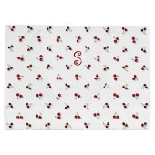 Cherries Large Gift Bag Große Geschenktüte (Rückseite)
