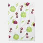 Cherries Limes Erdbeeren Geschirrtuch (Vertikal)