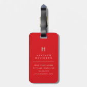 Cherries Luggage Tag Gepäckanhänger (Rückseite vertikal)