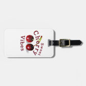 Cherries Luggage Tag Gepäckanhänger (Vorderseite horizontal)