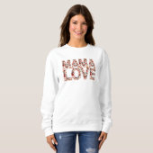Cherries Mama Liebe Typografie Sweatshirt (Vorne ganz)