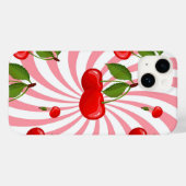 Cherries Muster Case-Mate iPhone Hülle (Rückseite (Horizontal))