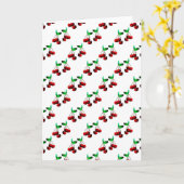 Cherries Muster Karte (Gelbe Blume)