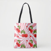 Cherries Muster Tasche (Vorderseite)