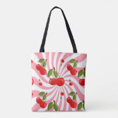 Cherries Muster Tasche (Rückseite)
