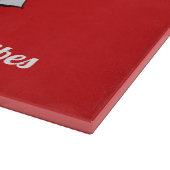 Cherries 'n' fröhliche Vibes Red Fruit Glass Schneidebrett (Ecke)