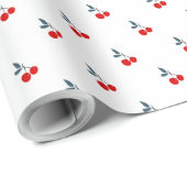 Cherries niedliches Illustrationspapier Geschenkpapier (Rolleneckpunkt)