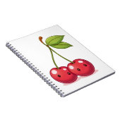 Cherries notebook notizblock (Rechte Seite)