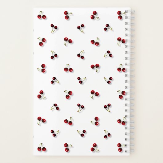 Cherries-Notebook Notizblock (Rückseite)