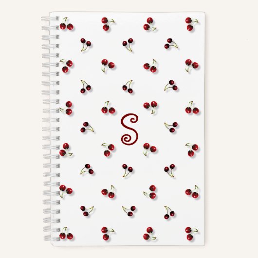 Cherries-Notebook Notizblock (Vorderseite)