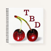 Cherries-Notebook Notizblock (Vorderseite)