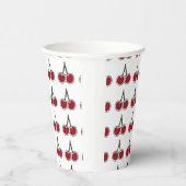 Cherries Paper Cups Pappbecher (Rechts)