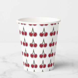 Cherries Paper Cups Pappbecher