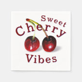 Cherries Paper Napkin Serviette (Vorderseite)