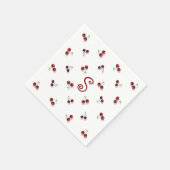 Cherries Paper Napkin Serviette (Ecke)