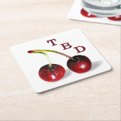 Cherries Paper Untersetzer (angewinkelt)