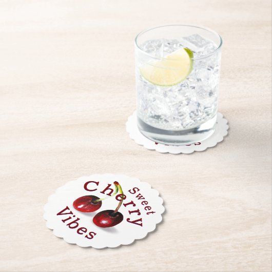 Cherries Paper Untersetzer (Vor Ort)