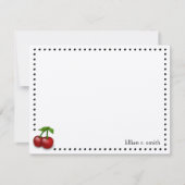 Cherries Personalisierte Note Card Mitteilungskarte (Vorderseite)