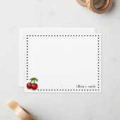 Cherries Personalisierte Note Card Mitteilungskarte (Vorderseite/Rückseite Beispiel)