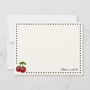 Cherries Personalisierte Note Card Mitteilungskarte