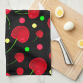 CHERRIES PLUS GESCHIRRTUCH (Viertel Falte)