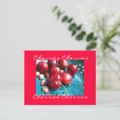 Cherries Postcard Postkarte (Stehend Vorderseite)