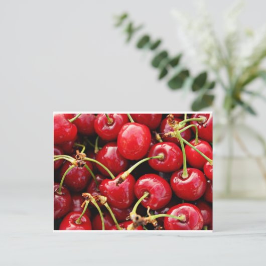 Cherries Postcard Postkarte (Stehend Vorderseite)