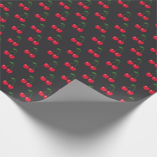 Cherries red geschenkpapier (Ecke)